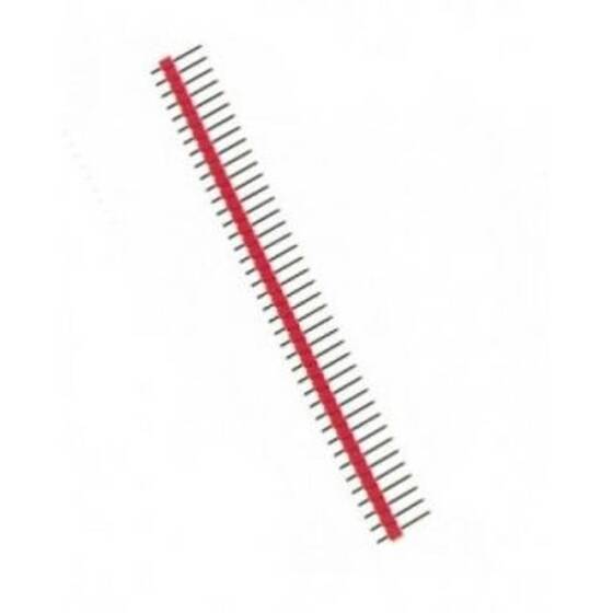 2.54mm Single Row Male 1x40 Pin Header Strip Red - 1