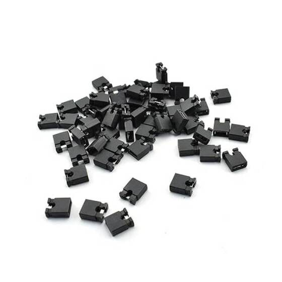 2.54mm Standard Circuit Board Computer Jumper Cap Shunts Short Circuit Cap Black - 1