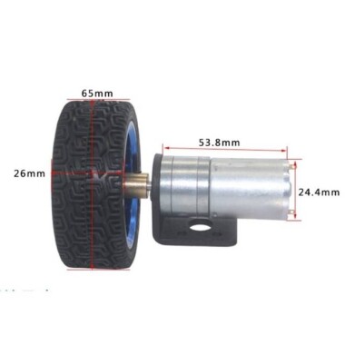 25GA-370.24V 280RPM DC Reducer Gear Motor - 2