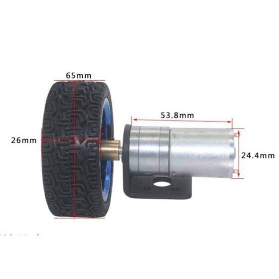 25GA-370.24V 280RPM DC Reducer Gear Motor - 2