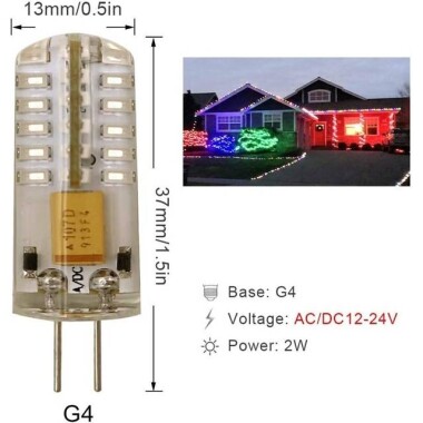 2835 6V 0.5W High Pressure SMD LED White - 3