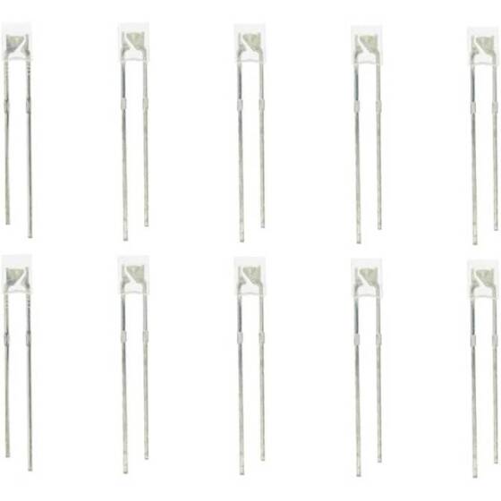 28mm Leg 234 Rectangular LED Water Clear Yellow Use 2V 20mA - 4