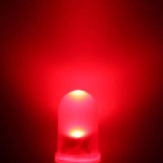 28mm Leg 5mm LED Water Clear Red+Yellow CC Use 2V 20mA - 5