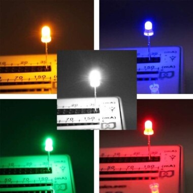 28mm Leg LED 3mm Green Use 2V 20mA - 2