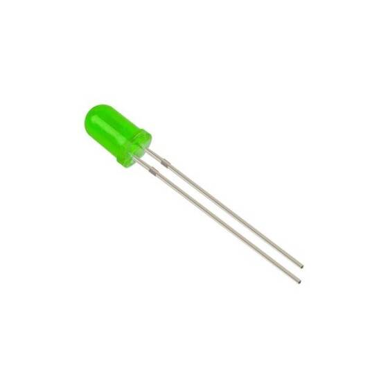 28mm Leg LED 5mm Green Use 2V 20mA - 5