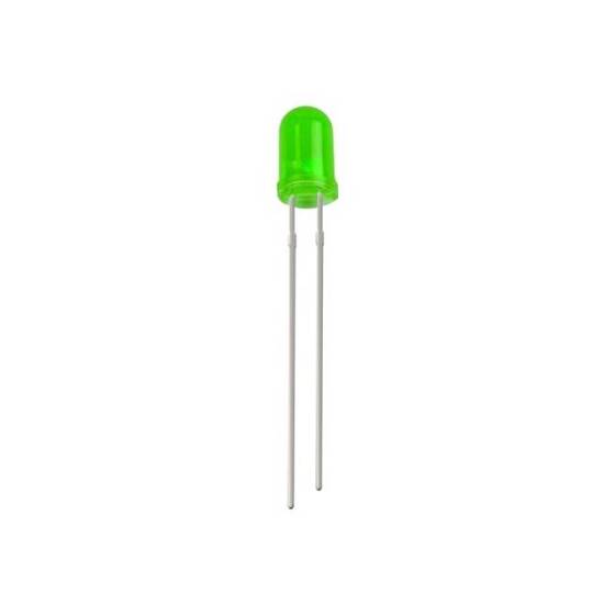 28mm Leg LED 5mm Green Use 2V 20mA - 6