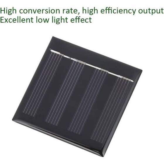 2V 100MA Polycrystalline Drop Solar Panel Size:54x54mm - 3