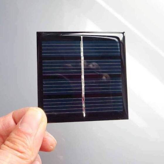2V 150MA Glue Drop Solar Panel With Lead 15cm Size:60x60mm - 3