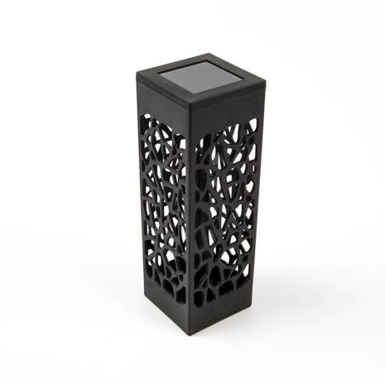 2V 40MA 1Led Light Single Crystal Solar Hollow-Out Lawn Lamp Warm White - 2