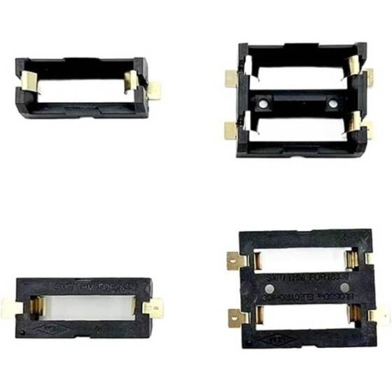 2x 18350 Battery Holder SMD SMT Battery Holder Box - 1