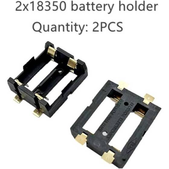 2x 18350 Battery Holder SMD SMT Battery Holder Box - 2