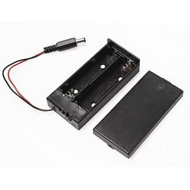 2x 18650 Battery Holder With Cover With Switch With DC 5.5x2.1mm - 2