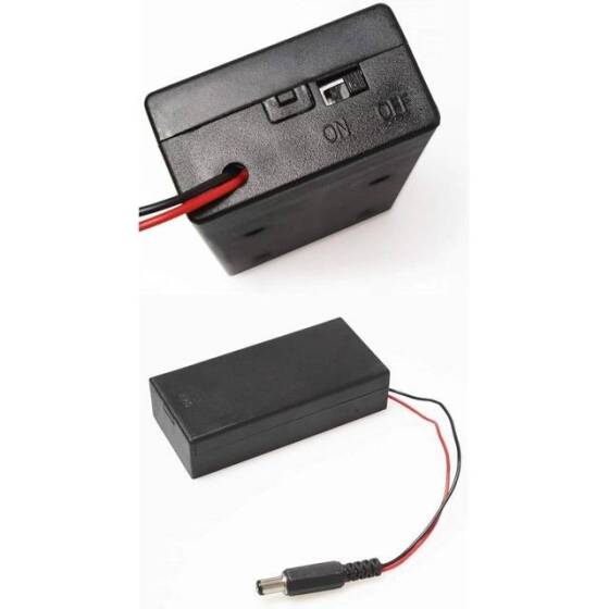 2x 18650 Battery Holder With Cover With Switch With DC 5.5x2.1mm - 4