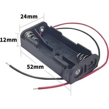 2x AAA Battery Holder Box With PH2.0 Plug With Switch And Cover - 2