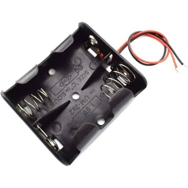 2x LR14 Battery Holder Box Without Cover - 2