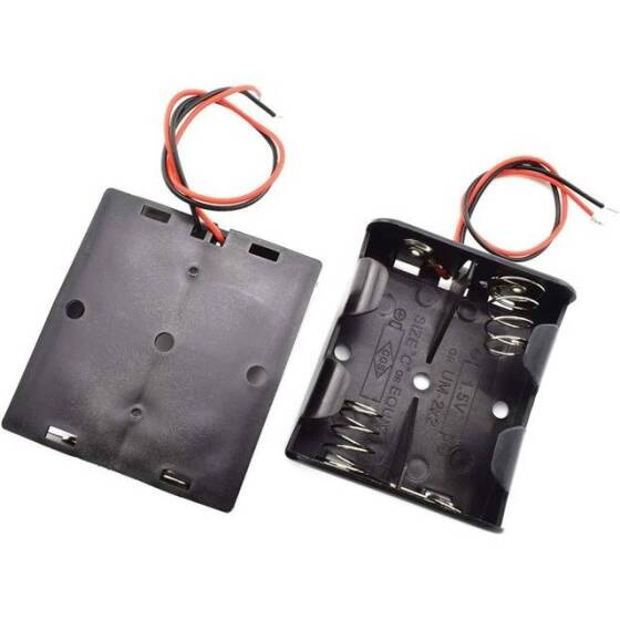 2x LR14 Battery Holder Box Without Cover - 3