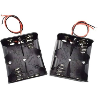 2x LR14 Battery Holder Box Without Cover - 4