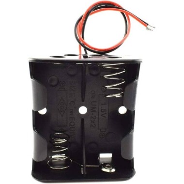 2x LR14 Battery Holder Box Without Cover - 5