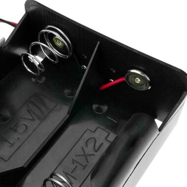 2x LR20 Battery Holder Box With Cover With Switch And DC - 5