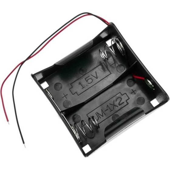 2x LR20 Battery Holder Box Without Cover - 3