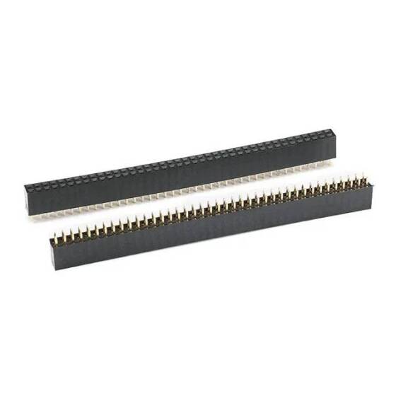 2x40 Pin Female Header 2.54mm - 1