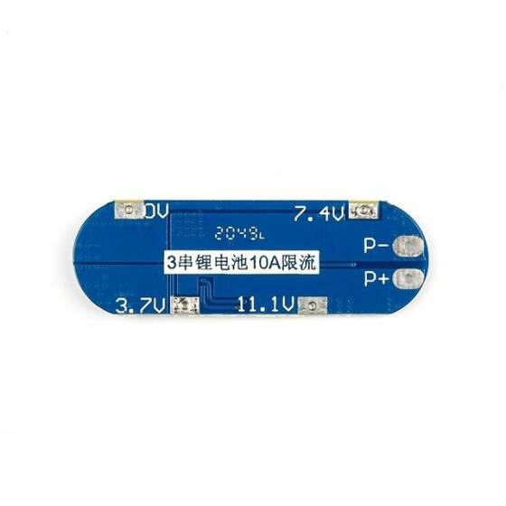 3 Series 11.1V-12V-12.6V Lithium Battery Protection Plate with Overcharge - Over Discharge - Short-Circuit Function - 10A Current Limit - 4