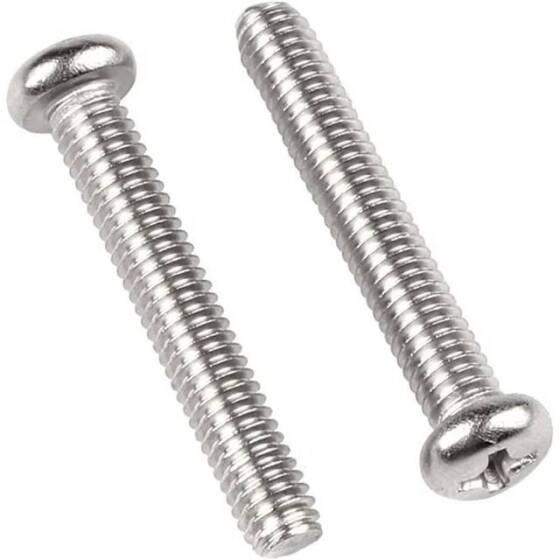 304 Stainless Steel Cross Recessed Pan Head Screw M3 16mm - 2
