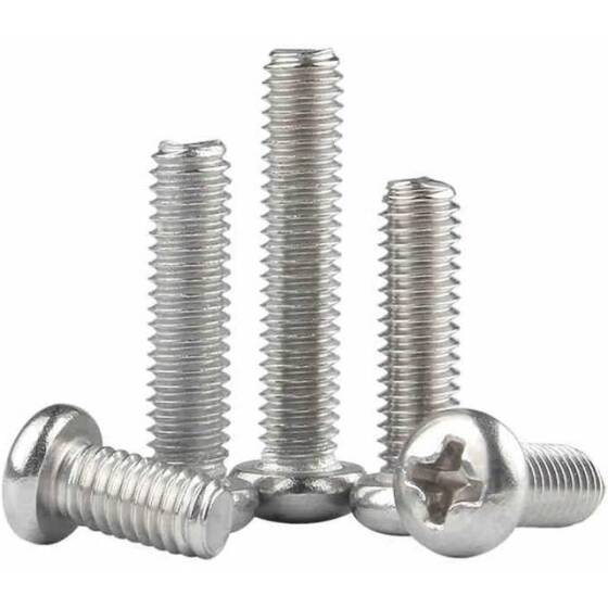 304 Stainless Steel Cross Recessed Pan Head Screw M3 18mm - 4