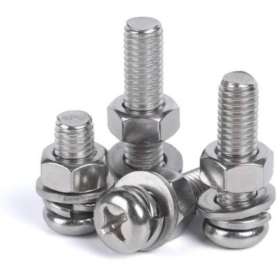 304 Stainless Steel Cross Recessed Pan Head Screw M4 12mm - 4