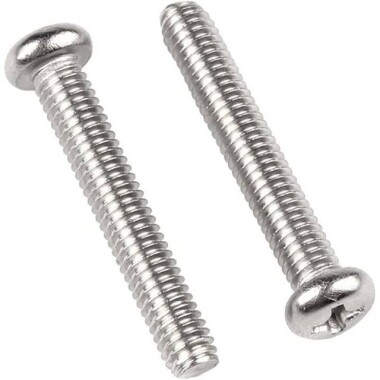 304 Stainless Steel Cross Recessed Pan Head Screw M4 5mm - 2