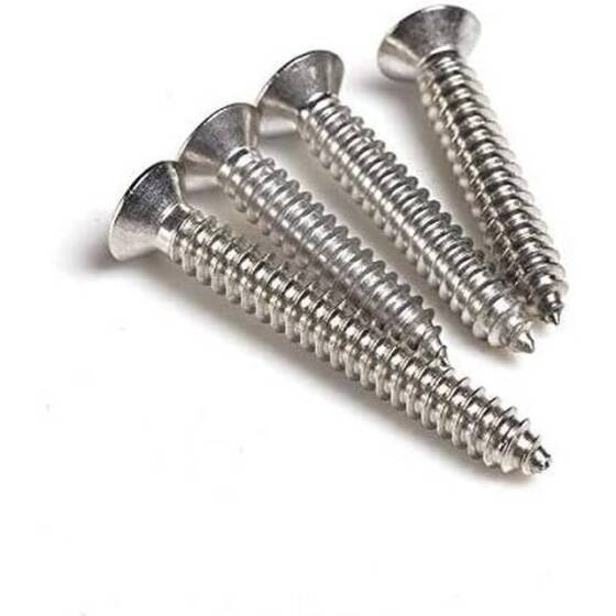304 Stainless Steel Cross Recessed Countersunk Head Tapping Screws M2x4 - 1
