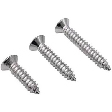 304 Stainless Steel Cross Recessed Countersunk Head Tapping Screws M2x4 - 2