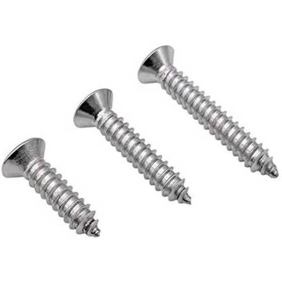 304 Stainless Steel Cross Recessed Countersunk Head Tapping Screws M2x4 - 2