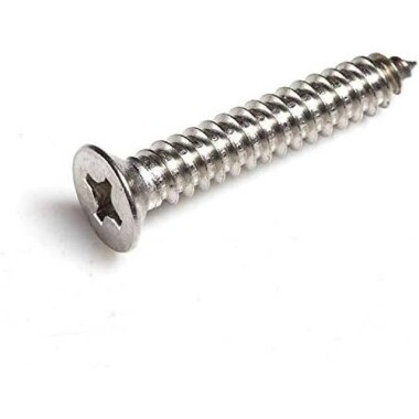 304 Stainless Steel Cross Recessed Countersunk Head Tapping Screws M2x4 - 3