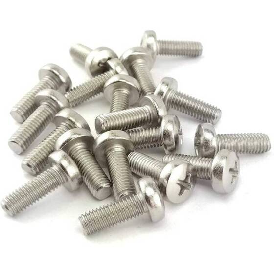 304 Stainless Steel Cross Recessed Countersunk Head Tapping Screws M2x6 - 2