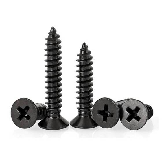 304 Stainless Steel Cross Recessed Countersunk Head Tapping Screws M3x10 - 3