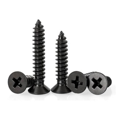 304 Stainless Steel Cross Recessed Countersunk Head Tapping Screws M3x20 - 5
