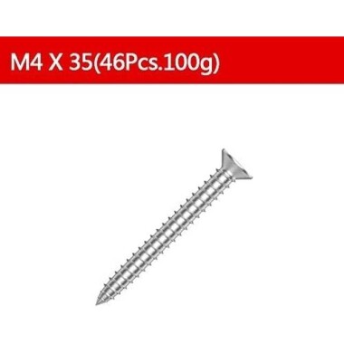 304 Stainless Steel Cross Recessed Countersunk Head Tapping Screws M3x35 - 2