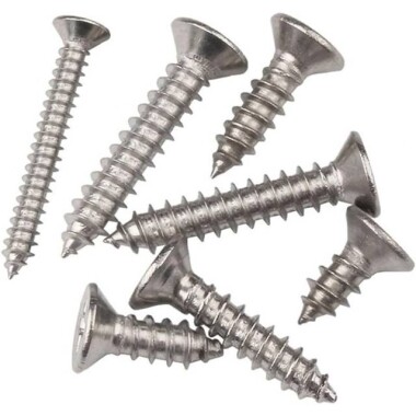 304 Stainless Steel Cross Recessed Countersunk Head Tapping Screws M3x40 - 5