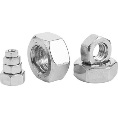 304 Stainless Steel Hexagon Nut M4 - 3