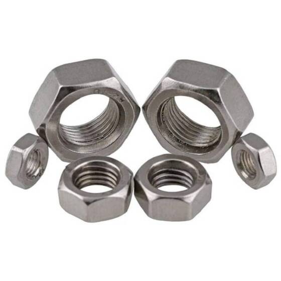 304 Stainless Steel Hexagon Nut M5 - 3