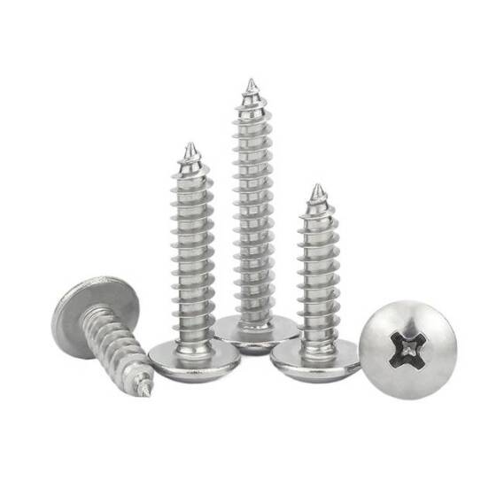 304 Stainless Steel Cross Recessed Pan Head Self-tapping screw M3 10mm - 3