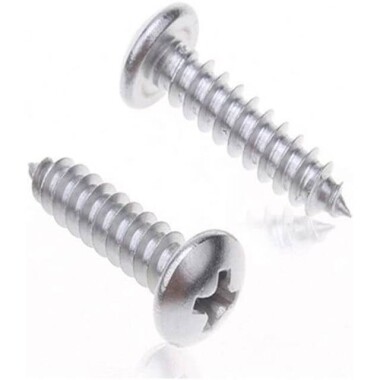304 Stainless Steel Cross Recessed Pan Head Self-tapping screw M3 12mm - 1