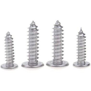 304 Stainless Steel Cross Recessed Pan Head Self-tapping screw M3 12mm - 3