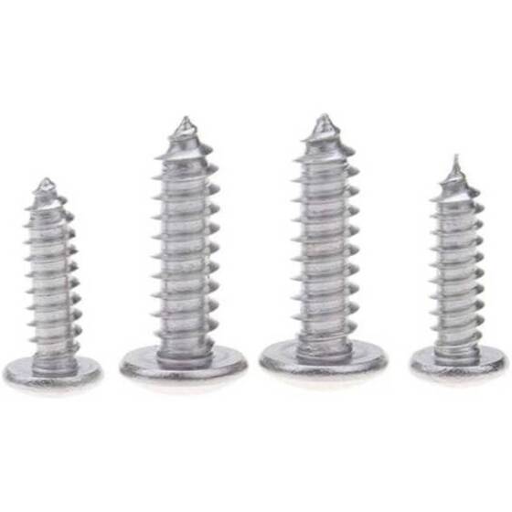 304 Stainless Steel Cross Recessed Pan Head Self-tapping screw M3 12mm - 3