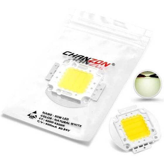 30W SMD High Power LED Bulb Natural White - 4