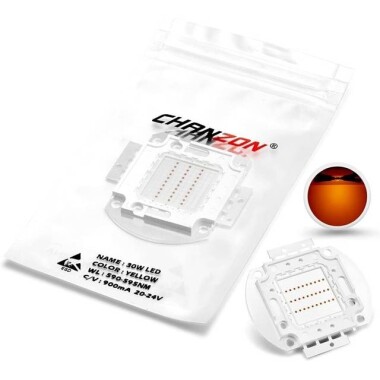 30W SMD High Power LED Bulb Yellow - 4