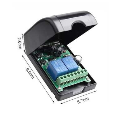 315MHz 24V 2 Channel Relay Module Wireless Remote Control Switch - Without Battery - 4