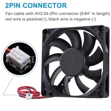 3F-85 8CM Chassis OvercLocking Fan-Curved Blade Design-Quiet Air Volume-To Improve Chassis Ventilation Size:80x80x25mm - 3