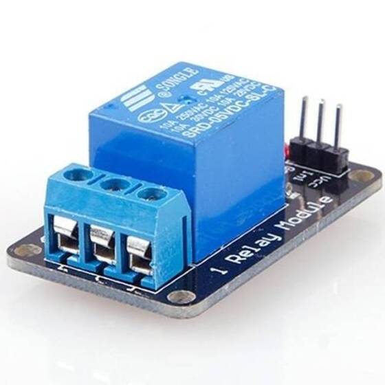 3V 1 Channel Low Level Relay Module Without Light Coupling - 4